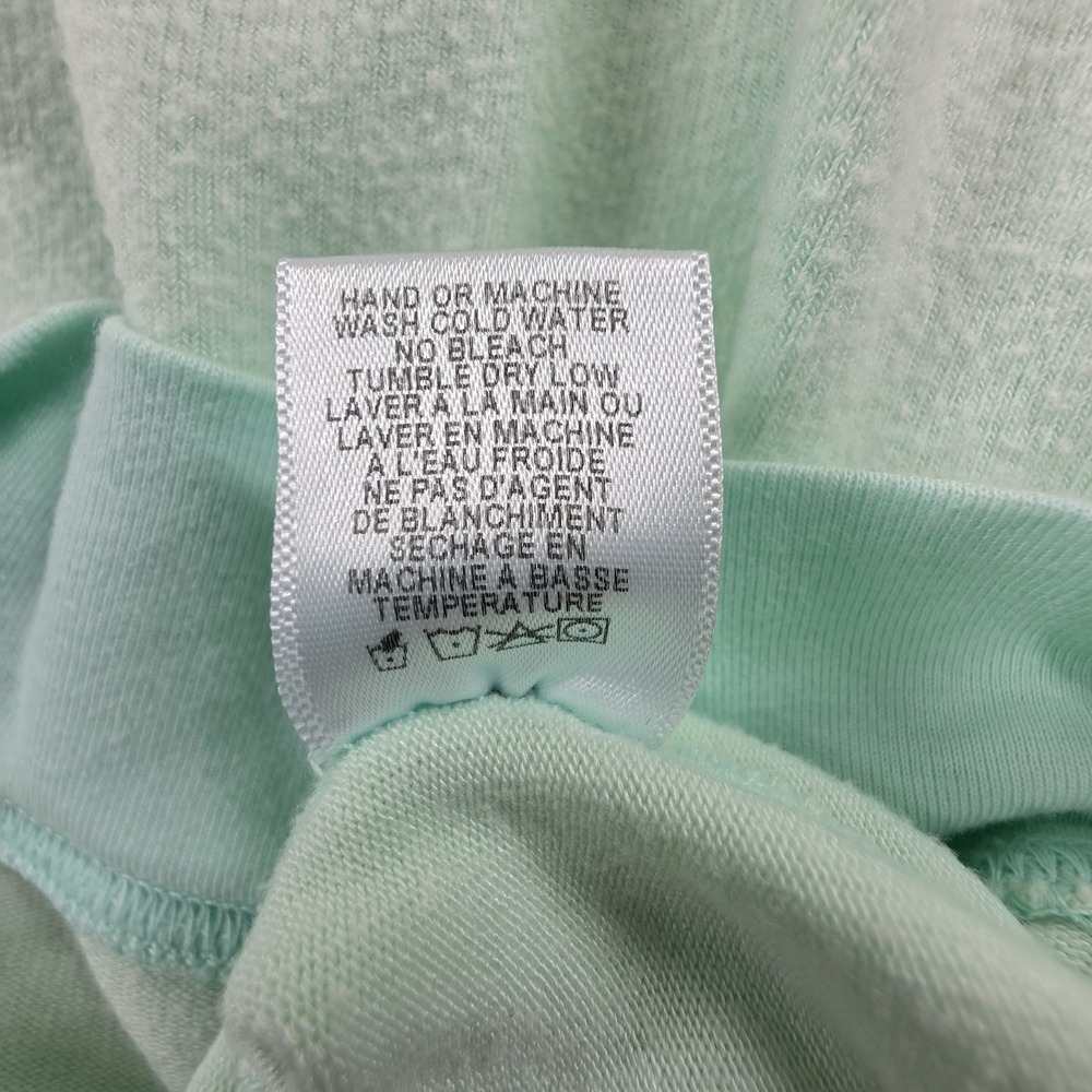 NWT Wildfox Mint Green Beach Bums Graphic V-Neck Sweatshirt XS Y2K Retro Lounge - Picture 8 of 11